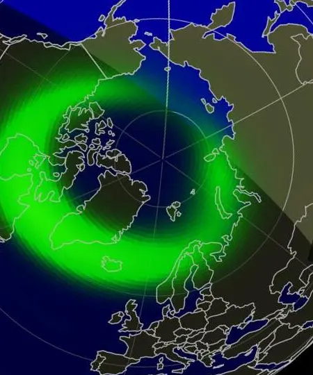aurora forecast for the next hour